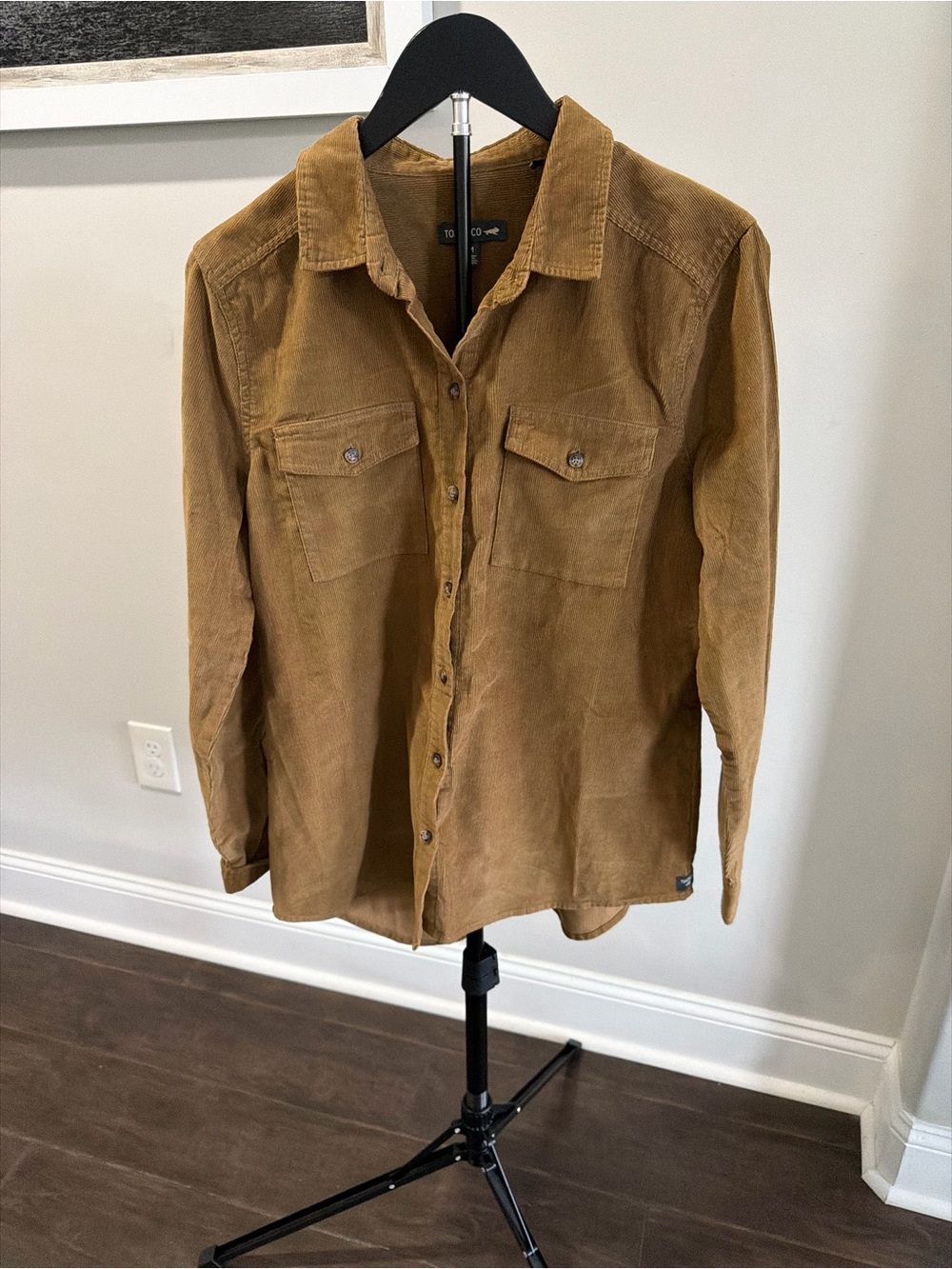 Toad&Co Corduroy Button-Down Shirt in Camel - Picture 4 of 6